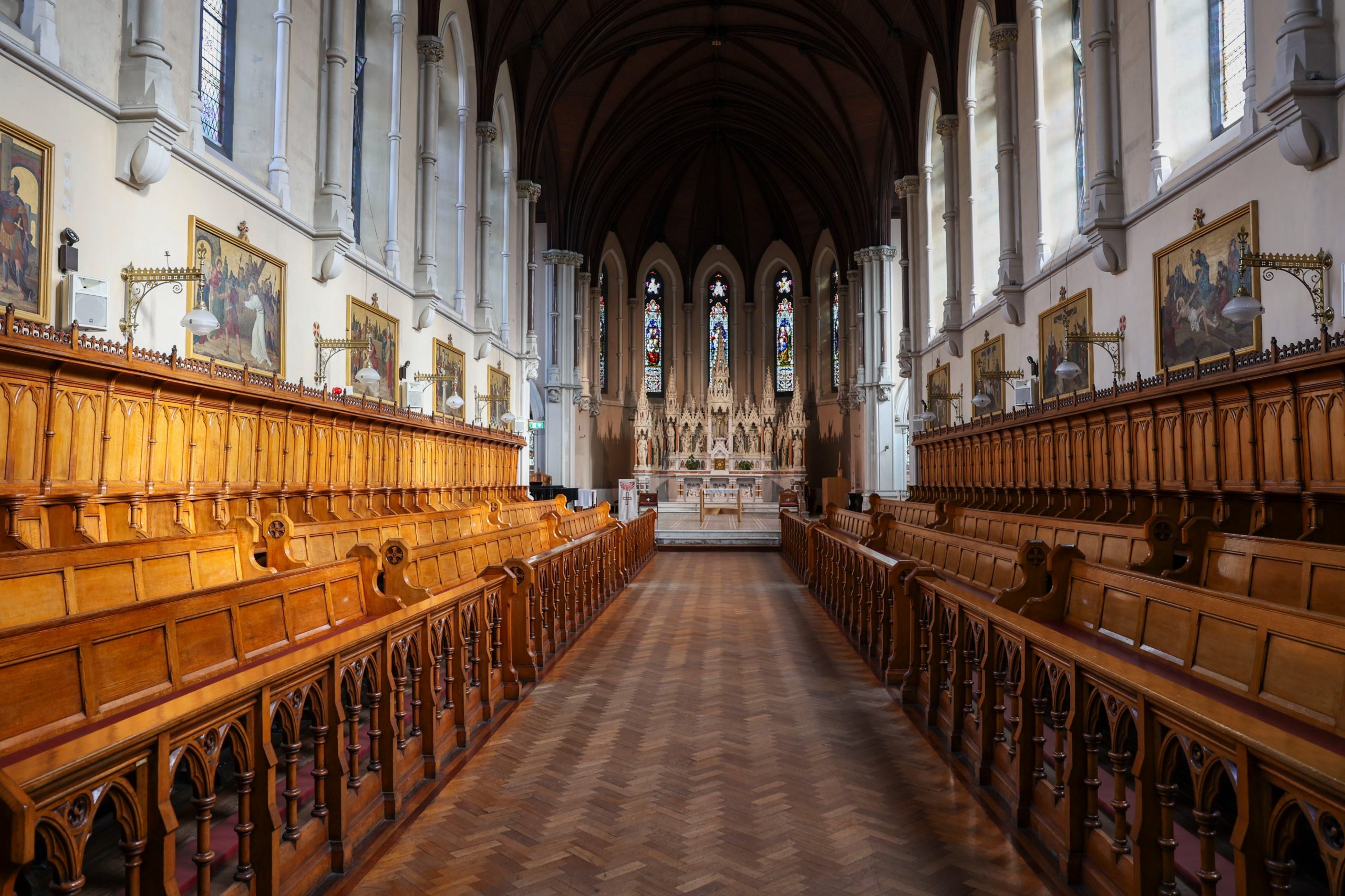 Interior of All Hallows Chapel