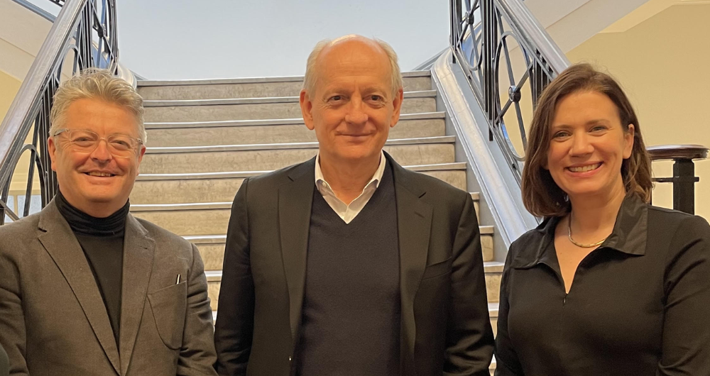 Barry O'Sullivan, Stuart Russell and Susan Leavy in the National Concert Hall