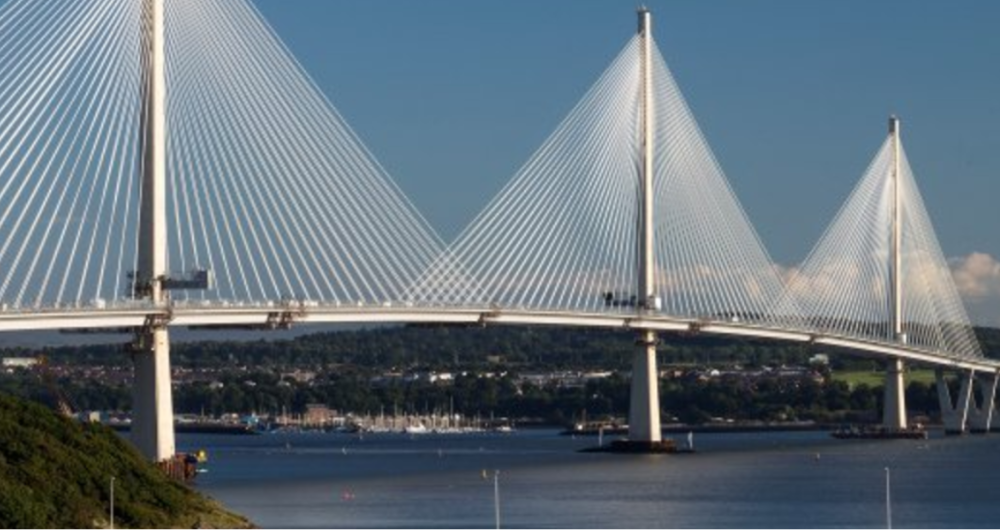 Queensferry Crossing bridge in Scotland