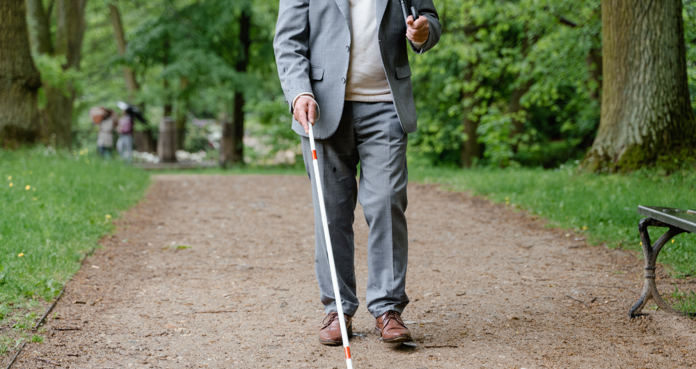 older person walking